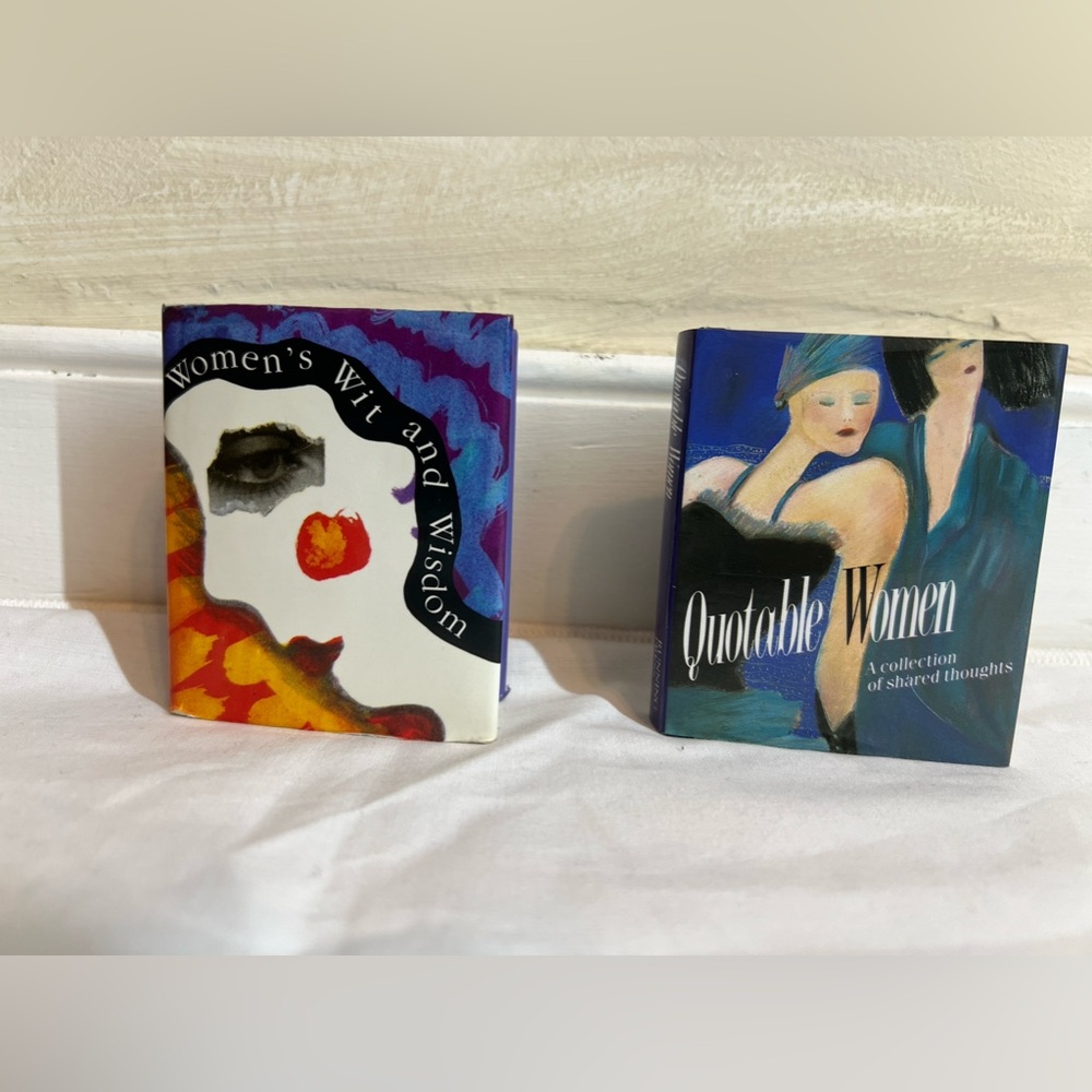 Female empowerment literature:Quotable Women& Women's Wit & Wisdom|(2) Miniature